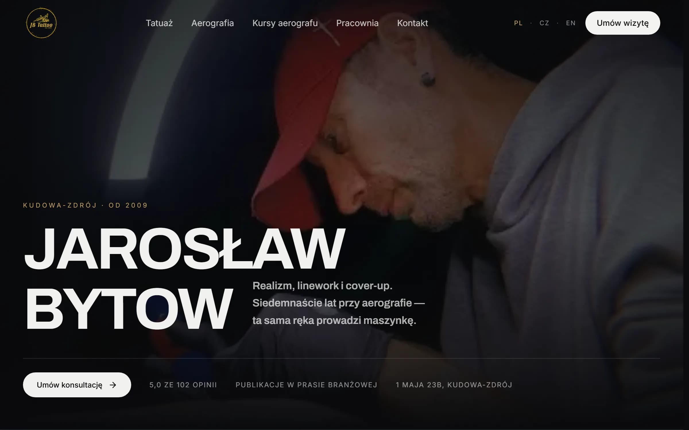 JB Tattoo, zrzut ekranu produktu